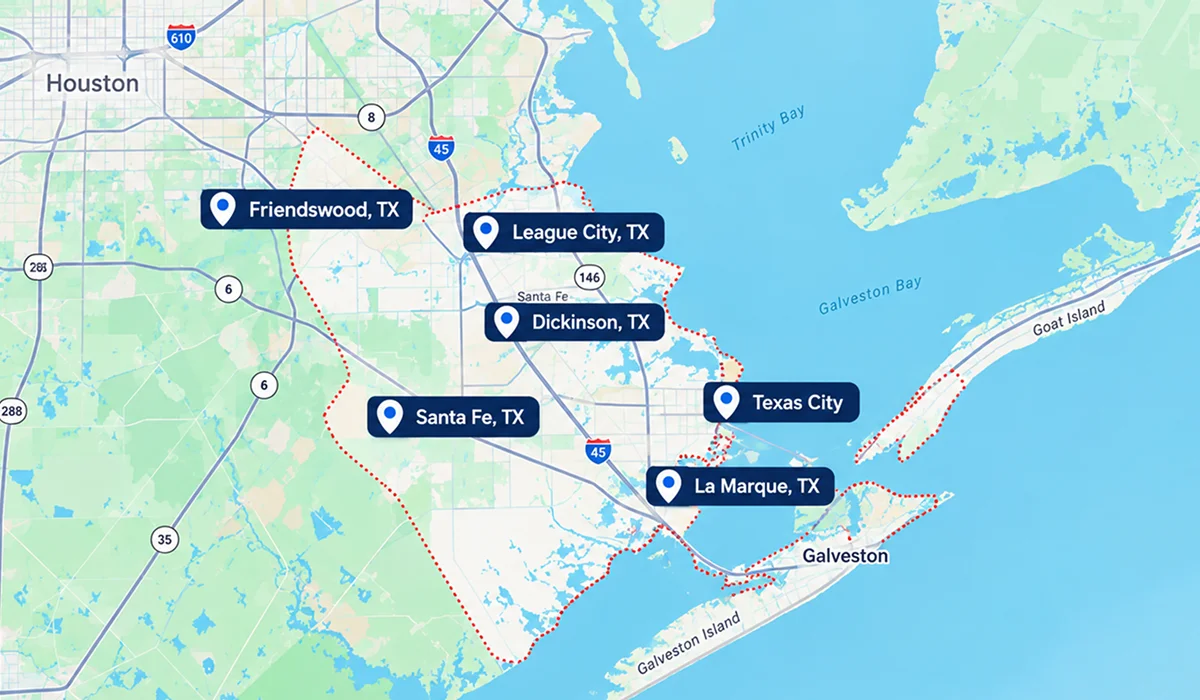 Our Service Areas Across Greater Houston 04